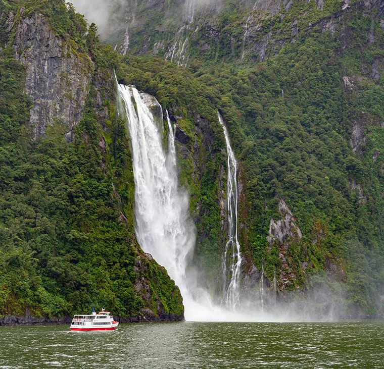 Visiting Milford Sound in Summer Lady Bowen Waterfall