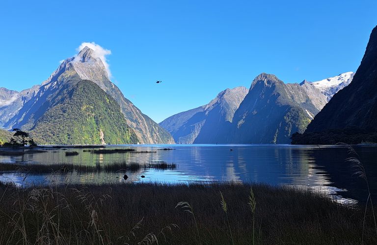 Milford Sound Helicopter Tour Milford Sound (Cruise and Fly) tour - Southland, New Zealand