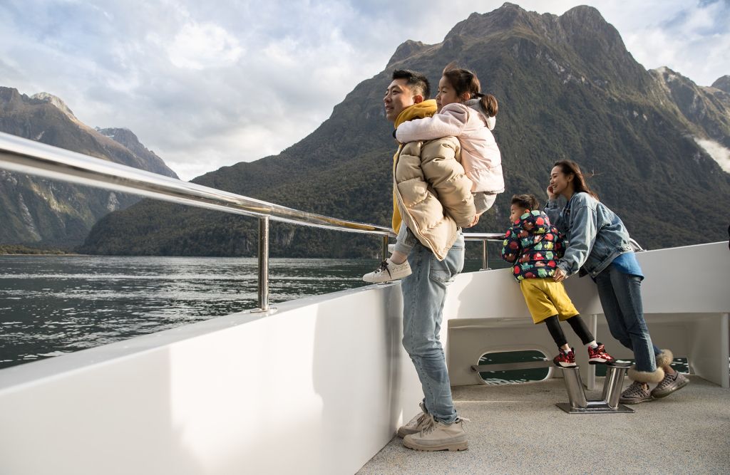 Visiting Milford Sound with Kids Milford Sound Cruise with Kids