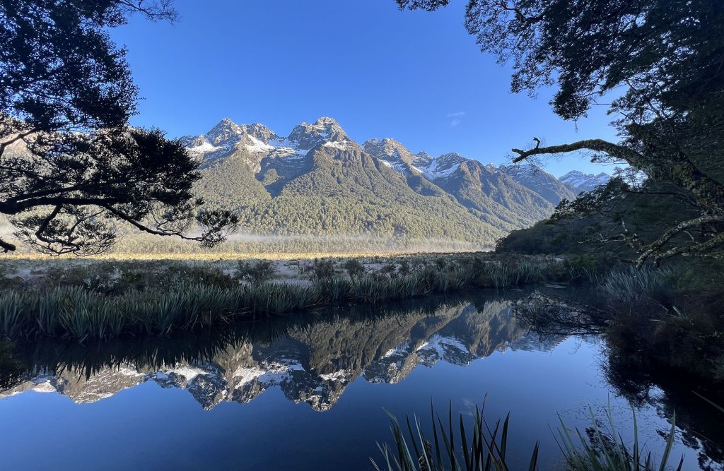 Mirror Lakes Mirror Lakes on a Milford Sound day tour
