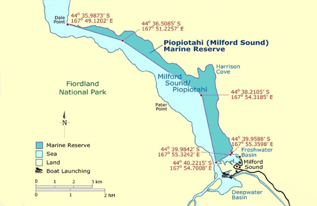 Fishing Milford Sound Where can i fish - Milford-Sound-Reserve-Map